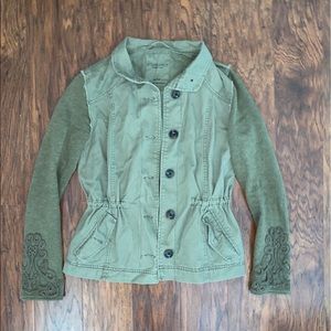 Aeropostale Military Button Up Jacket